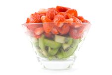 Green And Red - Kiwi And Strawberries Stock Image