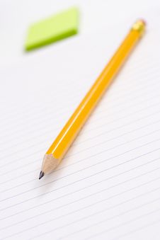Pen On Notebook Stock Photos