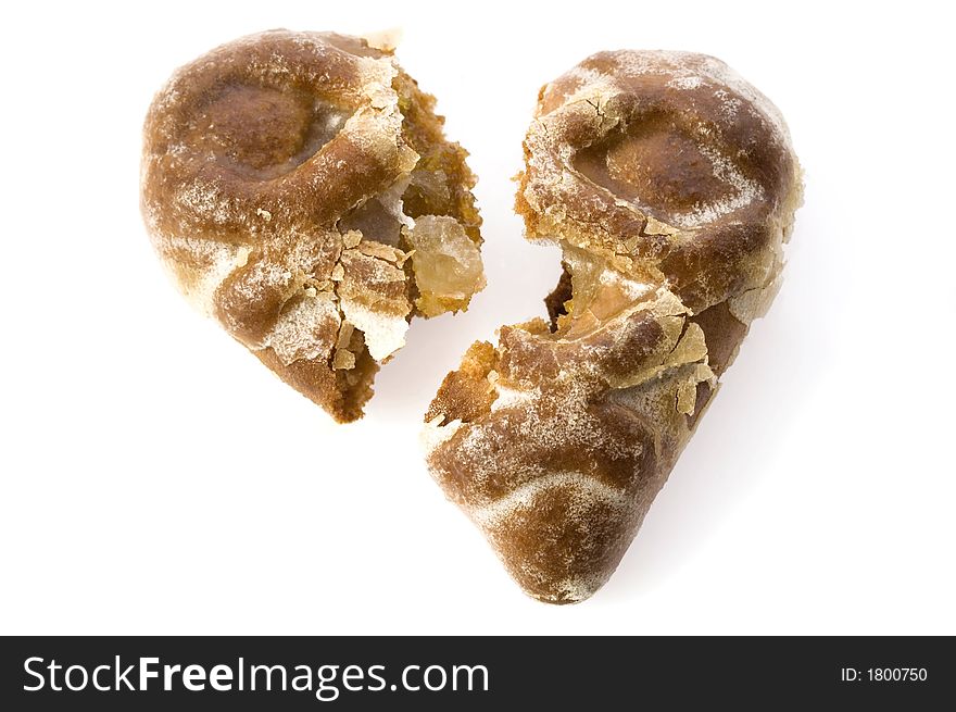 Cookie isolated on the white background. Cookie isolated on the white background