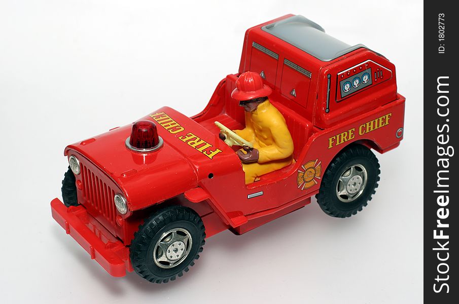 Fire Chief Toy Car With Driver