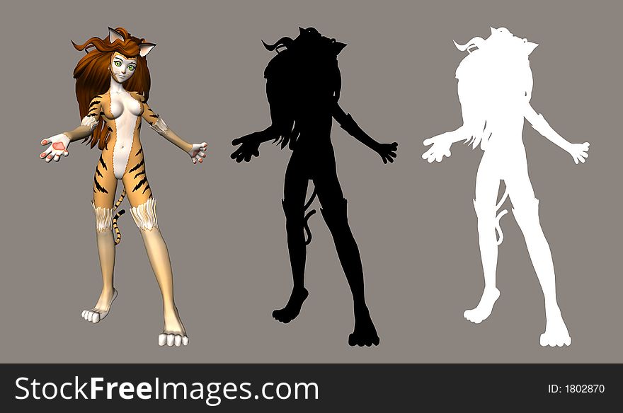 Digital figure for your artistic creations. Digital figure for your artistic creations