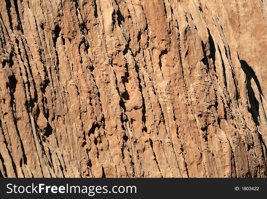 Orange colored dirt cliffs in California. Orange colored dirt cliffs in California