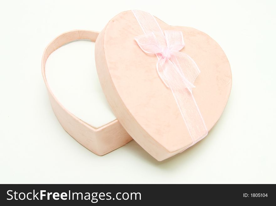 Gift Box - Heart Shape With Ribbon