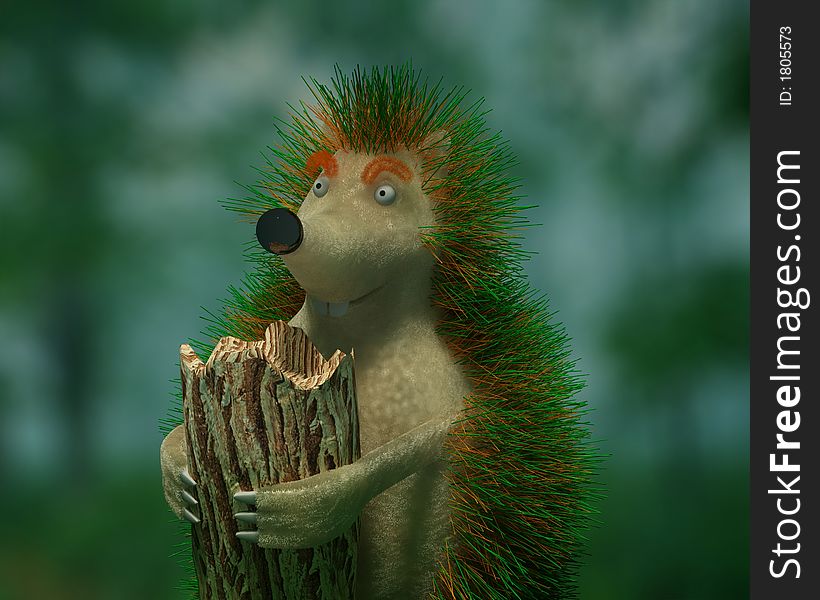 Hedgehog made in 3d for fun and laugh. It is very kind.