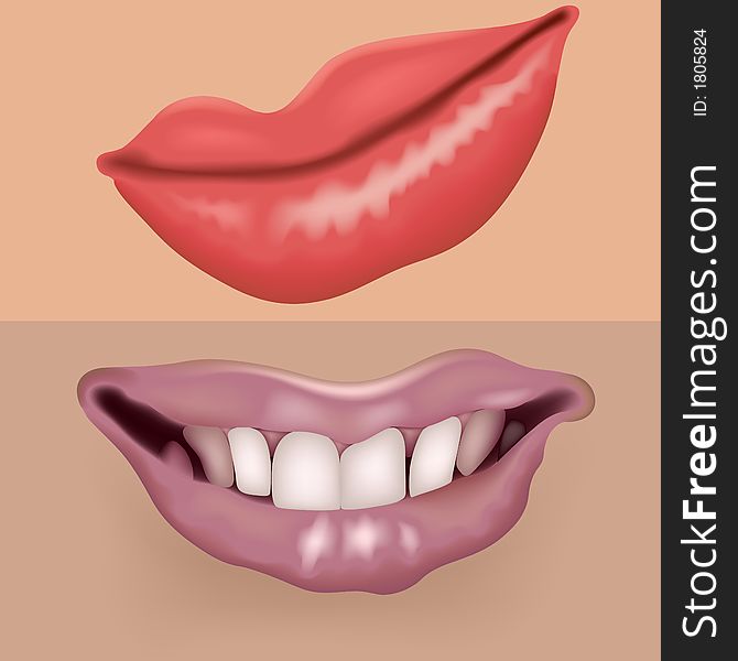 Lips vol.3 - High detailed vector illustration.