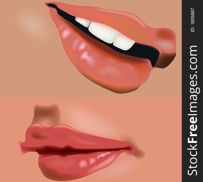 Lips vol.8 - High detailed vector illustration.