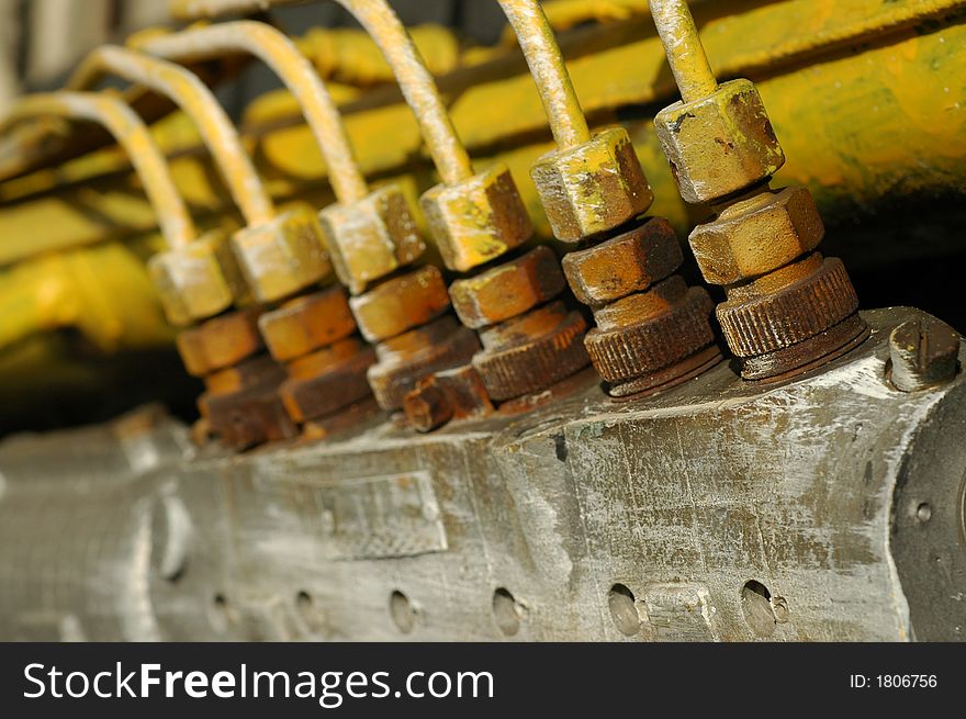 Some corroded industrial structure in various color