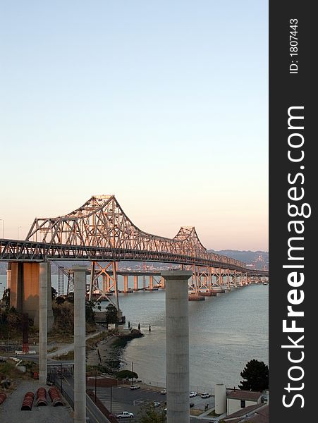 Bay Bridge connecting San Francisco and Oakland