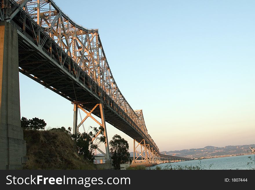 Bay Bridge connecting San Francisco and Oakland