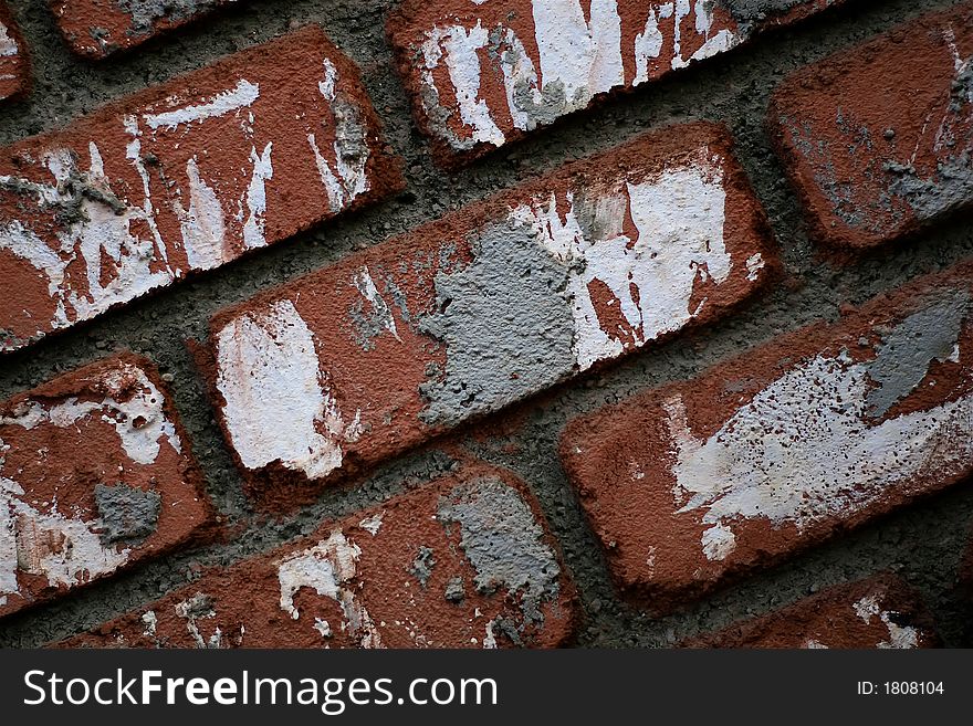 Red brick wall image, suitable for backgrounds. Red brick wall image, suitable for backgrounds