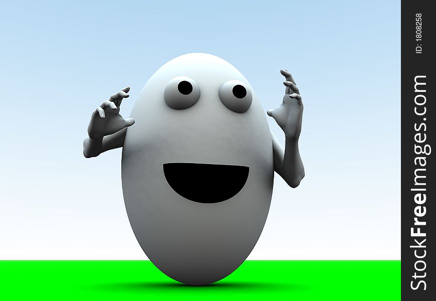 A simple toon based image of a egg man this image is suitable for images relating to Easter and food. A simple toon based image of a egg man this image is suitable for images relating to Easter and food.