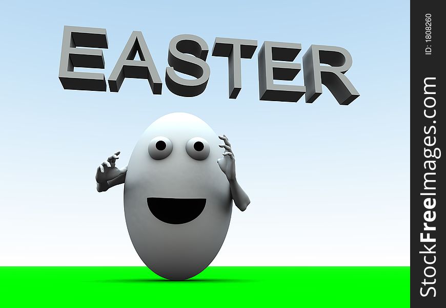 A simple toon based image of a egg man this image is suitable for images relating to Easter and food. A simple toon based image of a egg man this image is suitable for images relating to Easter and food.