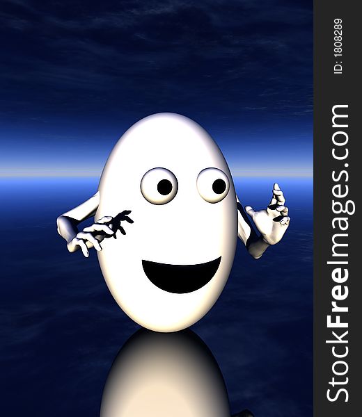 A simple toon based image of a egg man this image is suitable for images relating to Easter and food. A simple toon based image of a egg man this image is suitable for images relating to Easter and food.