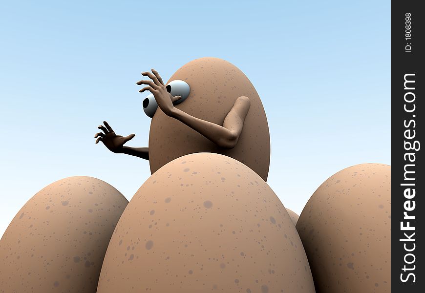 A simple toon based image of a egg man this image is suitable for images relating to Easter and food. A simple toon based image of a egg man this image is suitable for images relating to Easter and food.