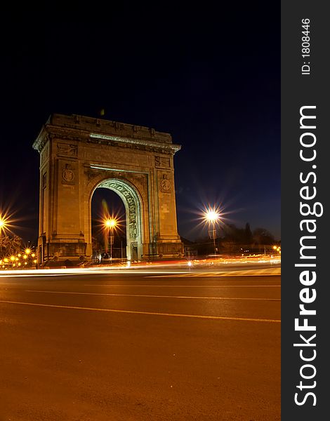 Triumph stone arch fom Bucharest - Romania