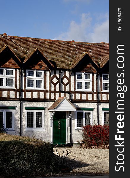 Quaint Timber Framed Village Cottage in England. Quaint Timber Framed Village Cottage in England