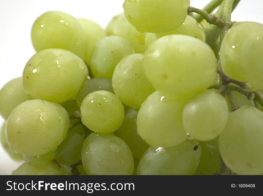 Close up of a bunch of grapes