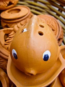 Earthenware Fish Shaped Stock Images Earthenware Fish Shaped Stock Images