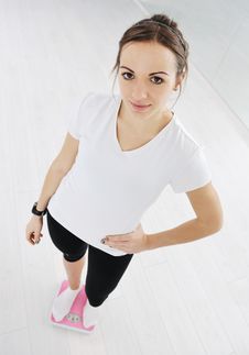 Woman Fitness Workout With Weights Stock Photo Woman Fitness Workout With Weights Stock Photo