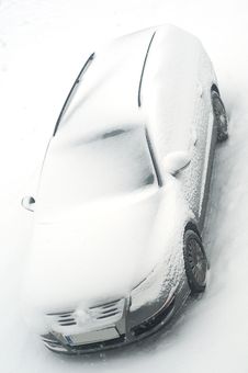 Car Under The Snow Royalty Free Stock Photo Car Under The Snow Royalty Free Stock Photo