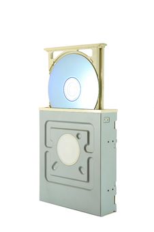 DVD Drive With DVD Royalty Free Stock Images DVD Drive With DVD Royalty Free Stock Images