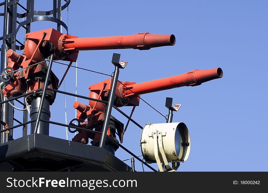 Detail of tug boat in the port