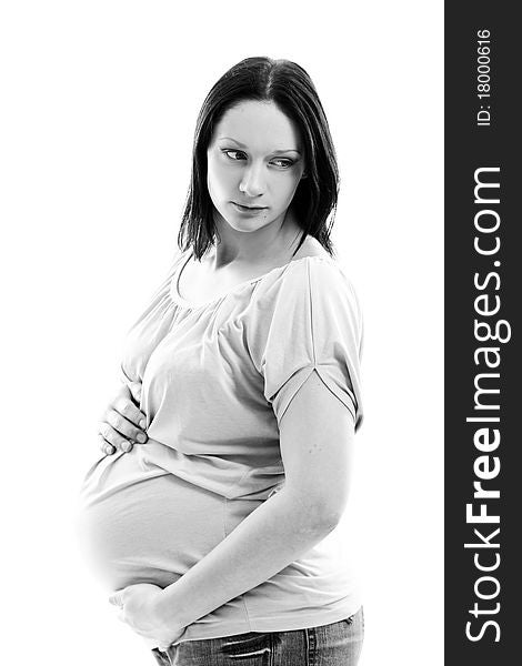 Young And Beautiful Pregnant Woman