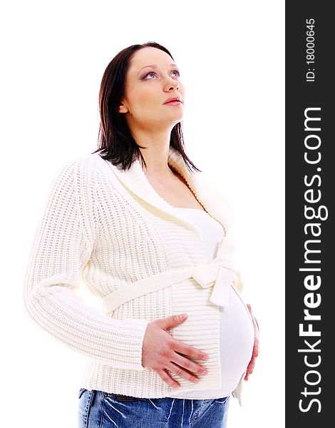 Young And Beautiful Pregnant Woman