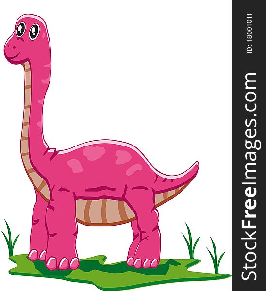 Baby brontosaurus created by used for illustration or iconic in your design