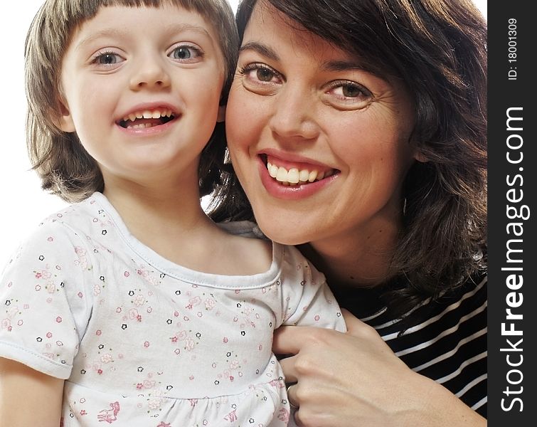 Happy Mother And Daughter