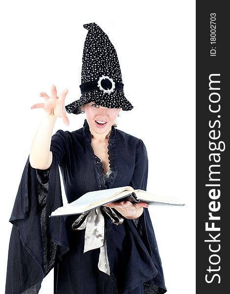 Witch with book