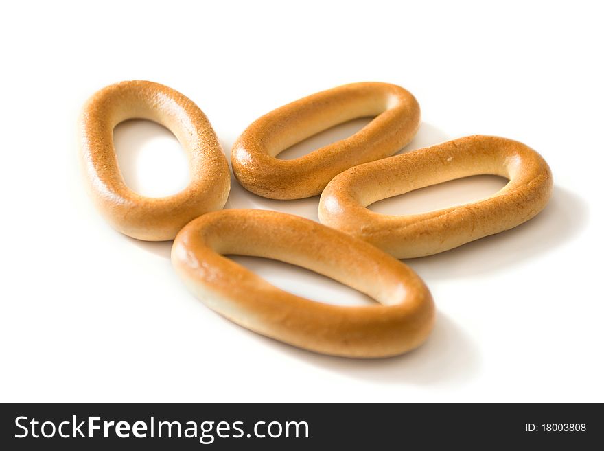 Bread rings in the plate