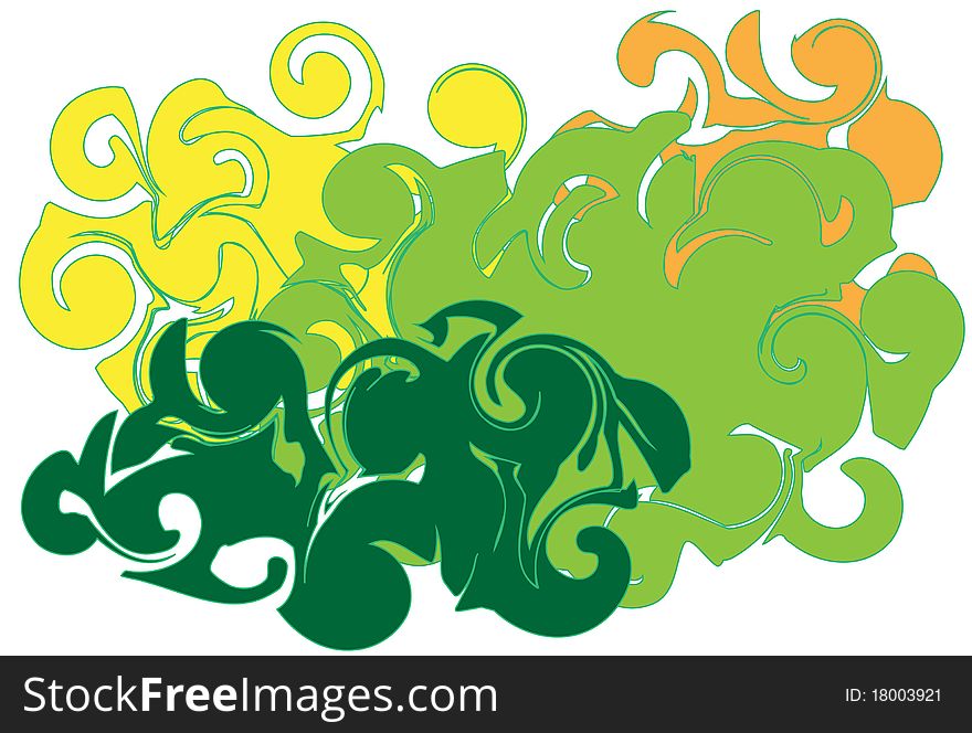 Youth colored background or banner with swirls. Youth colored background or banner with swirls