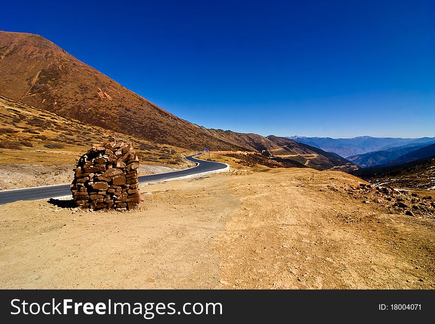 Blessing distant road in china