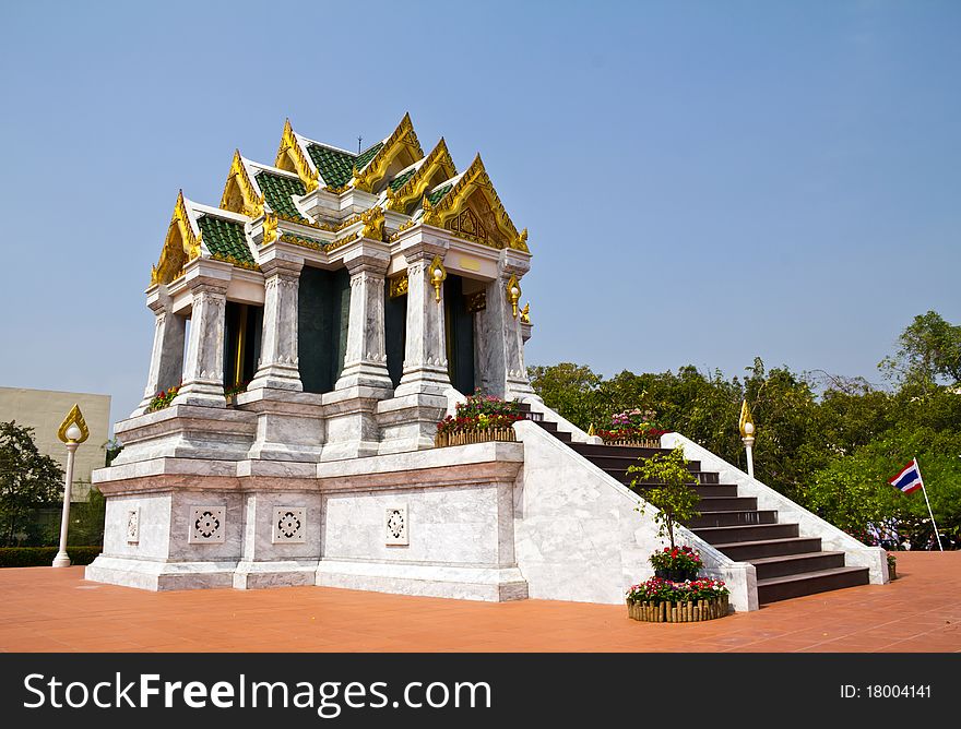 Marble church (Thai Style), hall of Buddha