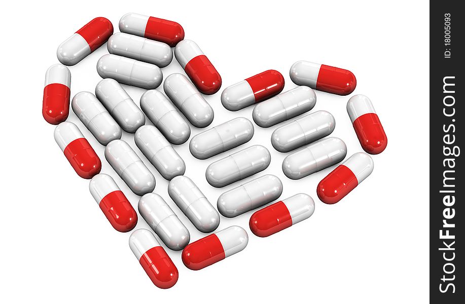 3d Conceptual Image Of Pills