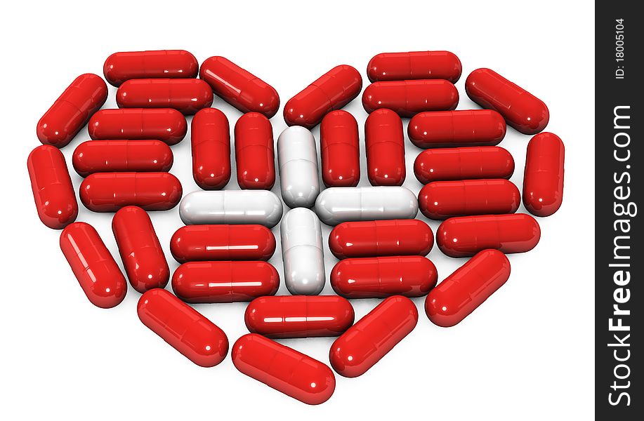 3d Conceptual Image Of Pills