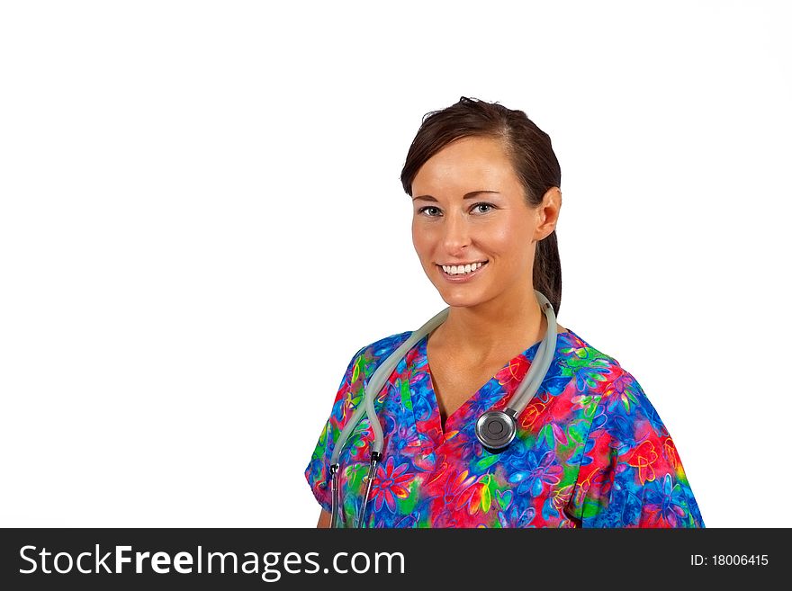 Health care professional with copy space. Health care professional with copy space