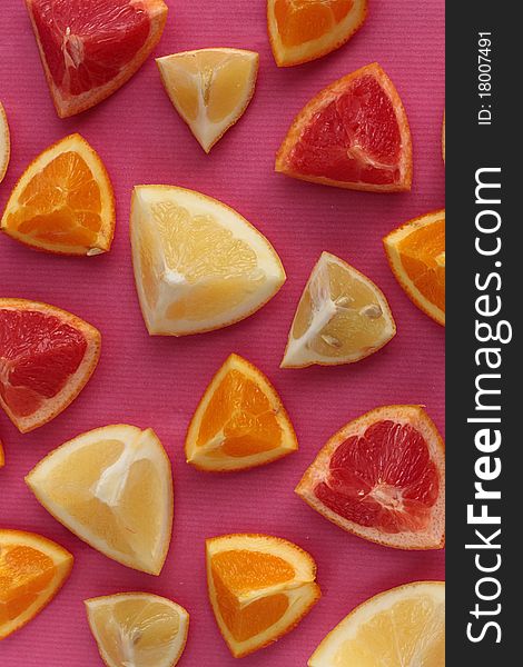 Citrus Fruits Background