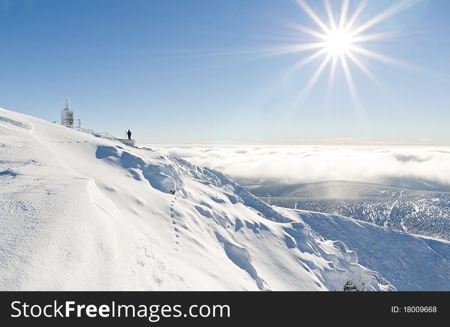 Beautiful winter mood, snow covered landscape. Beautiful winter mood, snow covered landscape