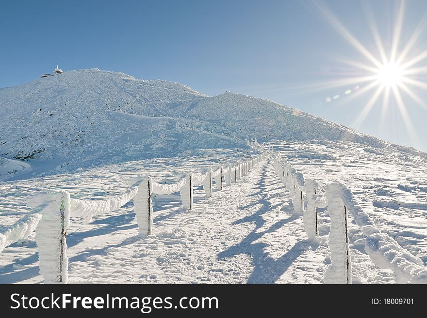 Beautiful winter mood, snow covered landscape. Beautiful winter mood, snow covered landscape