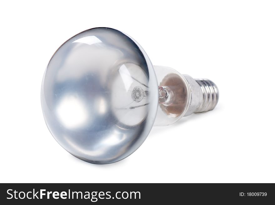 Light bulb isolated on the white. No ideas concept.