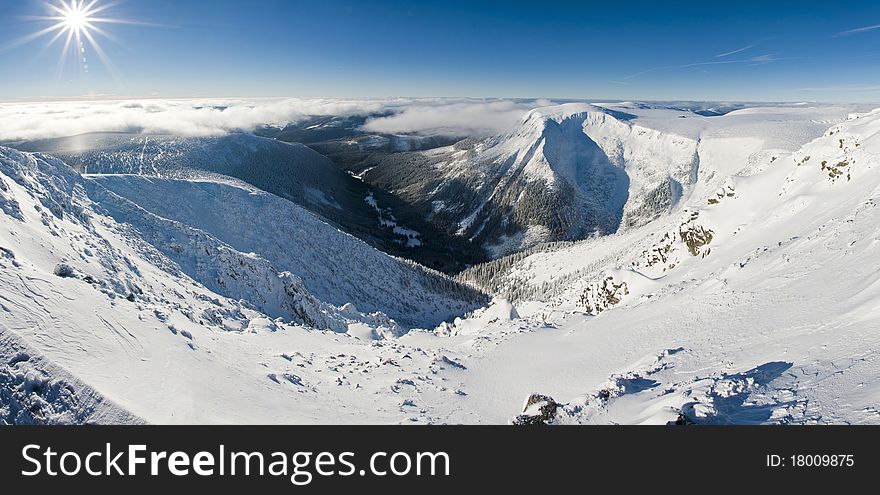 Beautiful winter mood, snow covered landscape. Beautiful winter mood, snow covered landscape