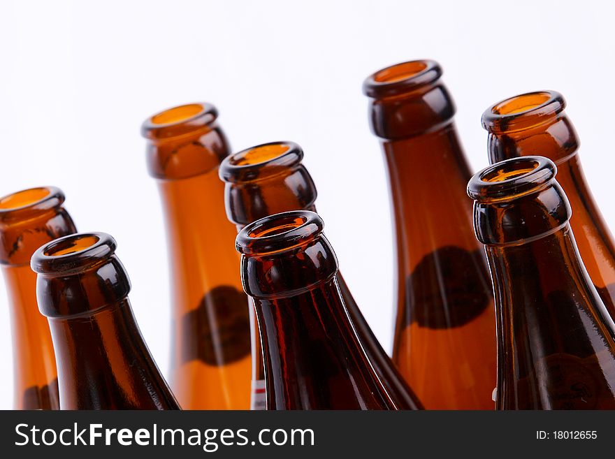 Glass bottle alcohol isolated empty. Glass bottle alcohol isolated empty