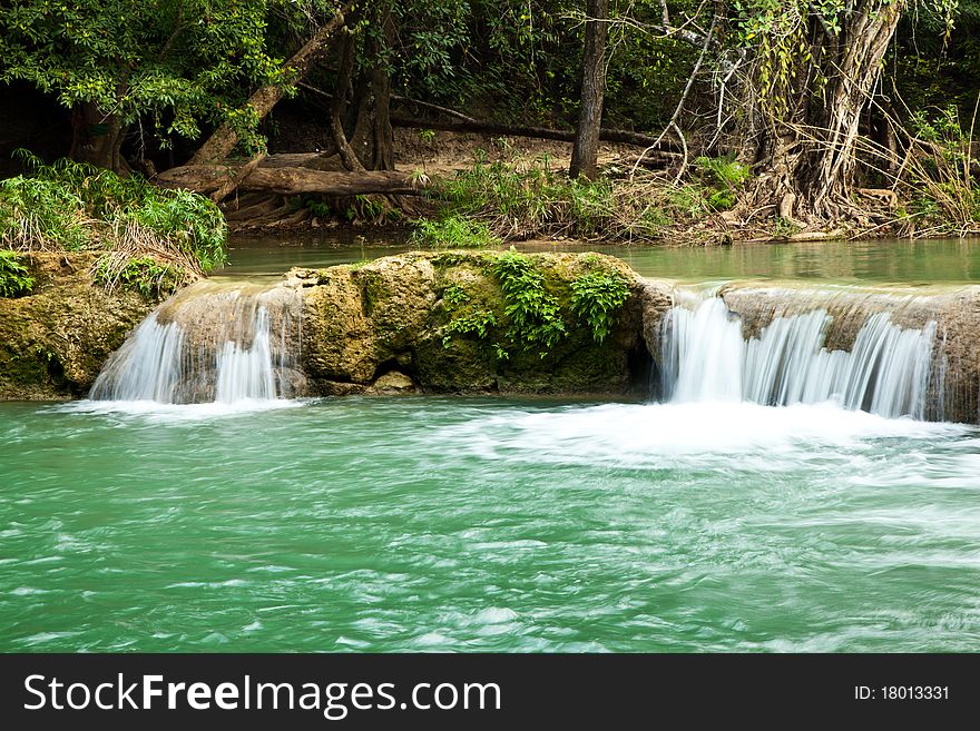 Waterfall Scene of Thailand