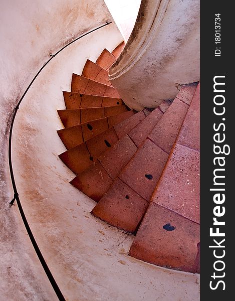 Contemporary architecture is a spiral staircase. Can be applied to all types of buildings.