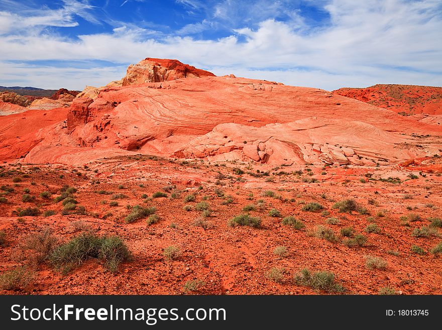 Desert landscape in the Valley of Fire State Park, Nevada. Desert landscape in the Valley of Fire State Park, Nevada.