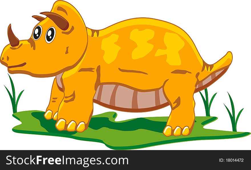 Baby triceratops created by used it for iconic or illustration in your design