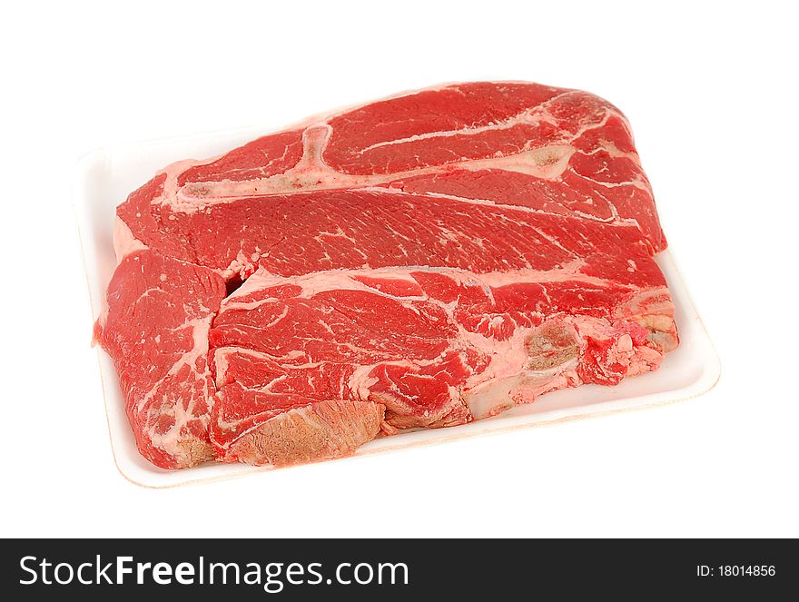 Fresh beef isilated on the white background. Fresh beef isilated on the white background.
