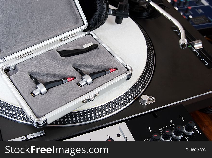 Professional Equipment Of A DJ